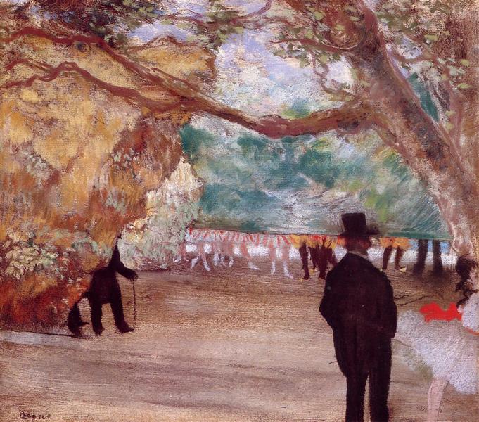 The Curtain, c.1880 - Едґар Деґа