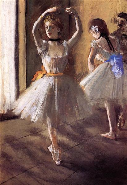 Details about  / Edgar Degas Two Dancers Art Print Framed 12x16