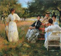 In the Orchard - Эдмунд Чарльз Тарбелл