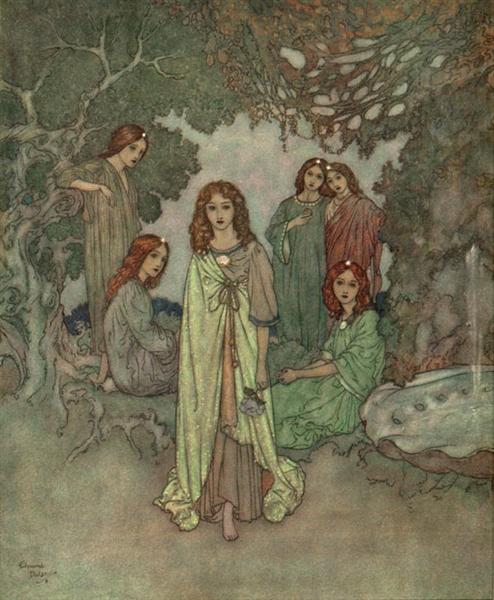 The Fairy of the Garden (from The Garden of the Paradise) - Edmund Dulac
