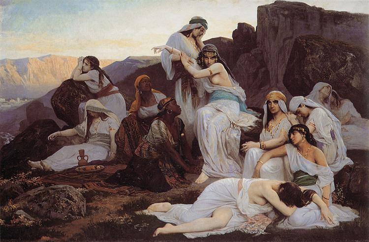 The Daughter of Jephthah, 1876 - Эдуард Деба-Понсан