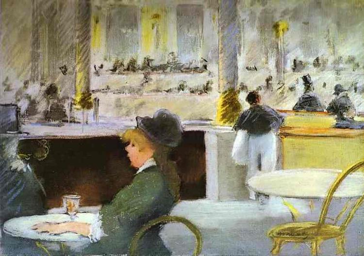 Interior of a Café, c.1880 - Edouard Manet