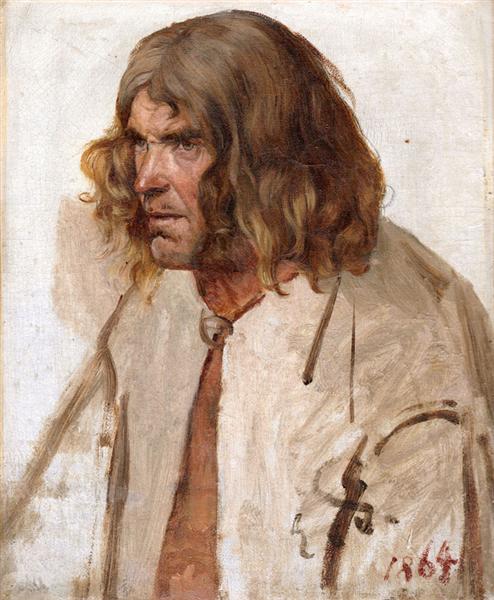 Estonian peasant, 1867 - Эдуард фон Гебхардт