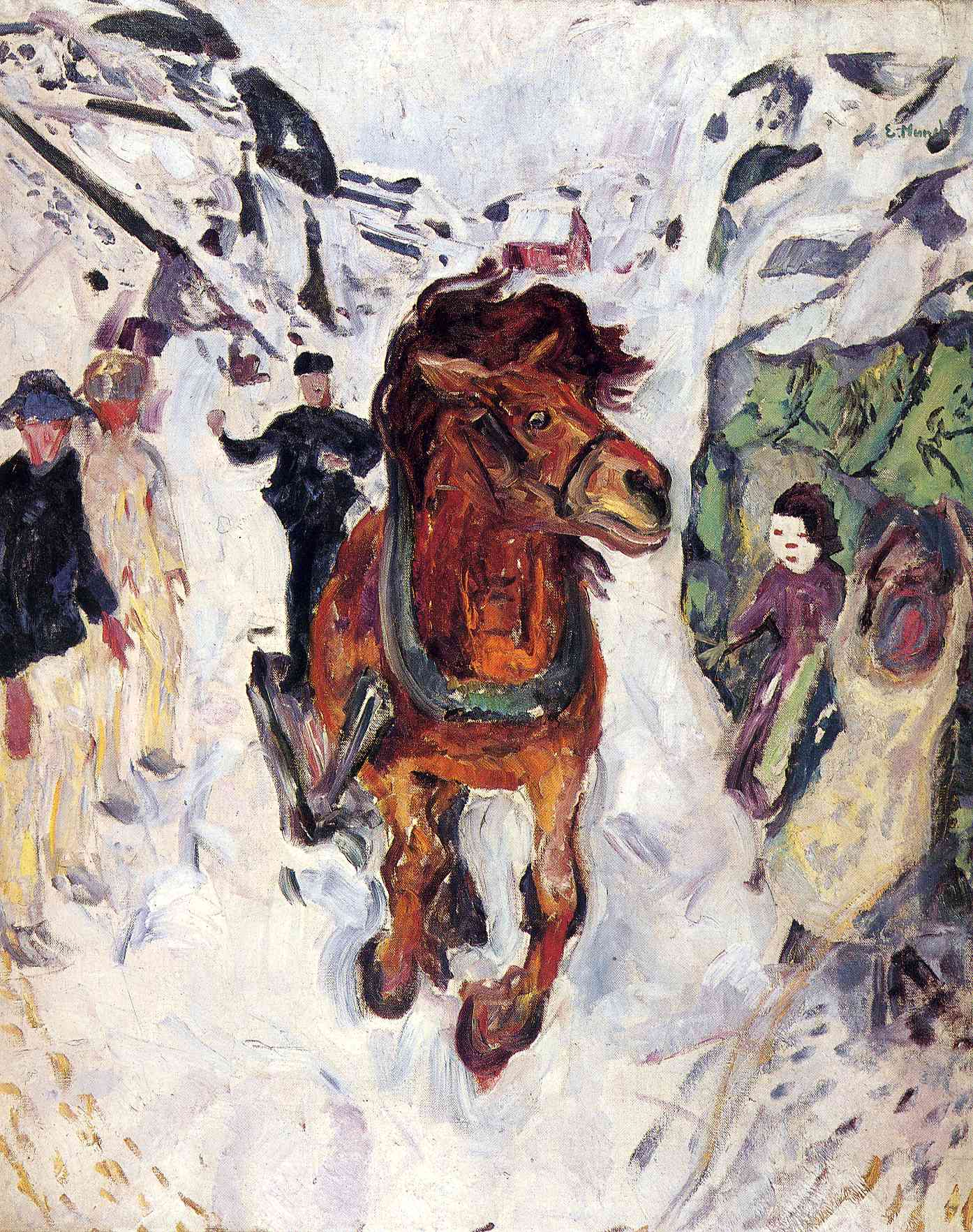 Galloping horse, 1910 1912 Edvard Munch