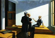 Conference At Night - Edward Hopper