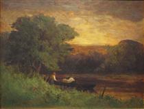 River Scene - Edward Mitchell Bannister
