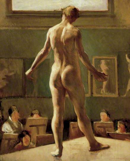 Male Figure Standing, 1911 - Едвард Водсворт