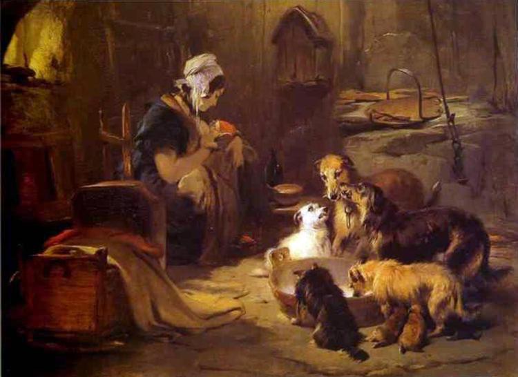 A Highland Breakfast, 1834 - Едвін Генрі Ландсір