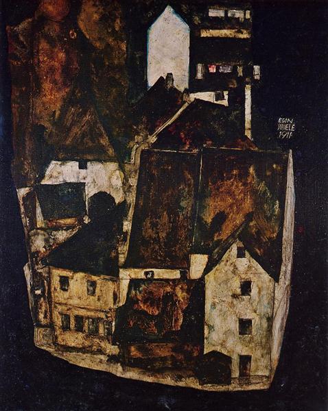 Мертвый город (город на голубой реке), 1911 - Эгон Шиле