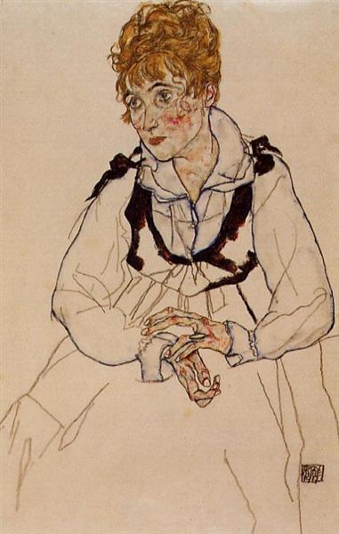 Madame Schiele, 1917 - Эгон Шиле