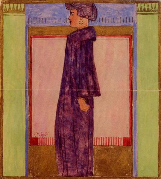 Standing Woman, 1908 - Эгон Шиле