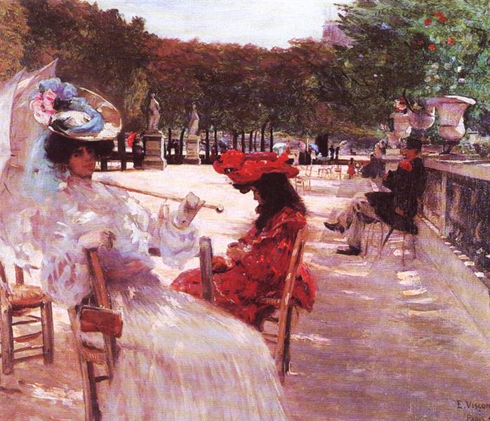 Luxembourg Gardens, 1905 - Элисеу Висконти
