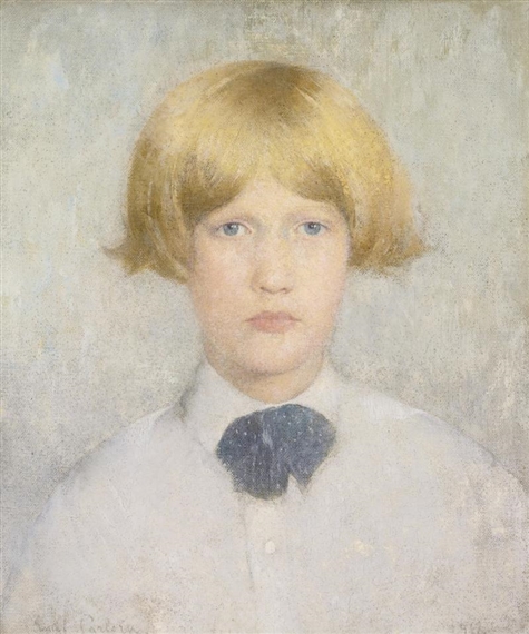 Portrait of Dines - Emil Carlsen