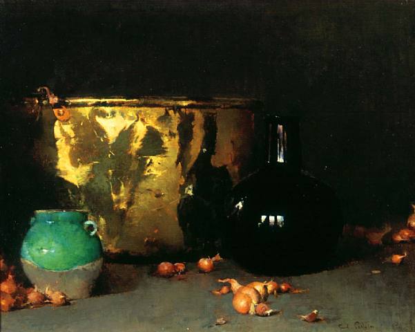 Still Life with a Brass Kettle, 1904 - Emil Carlsen