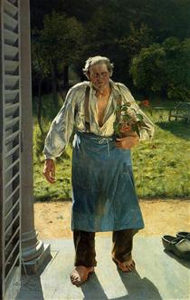 The Old Gardener - Émile Claus
