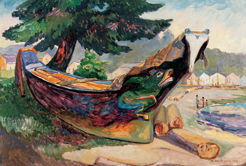 Indian War Canoe (Alert Bay), 1912 - Эмили Карр