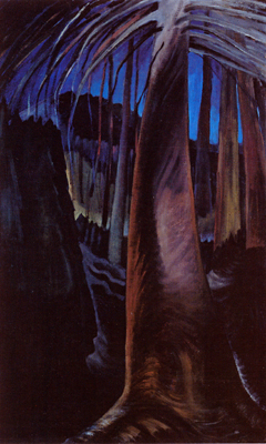 Old Trees at Dusk, 1936 - Эмили Карр