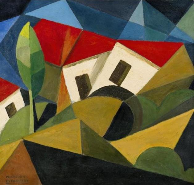Landscape, 1918 - Энрико Прамполини