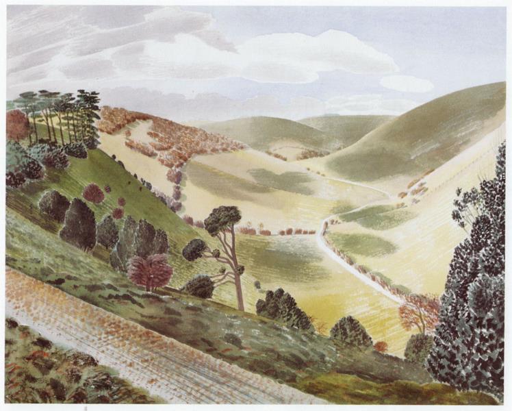 THE CAUSEWAY, WILTSHIRE DOWNS, c.1937 - Ерік Равіліус