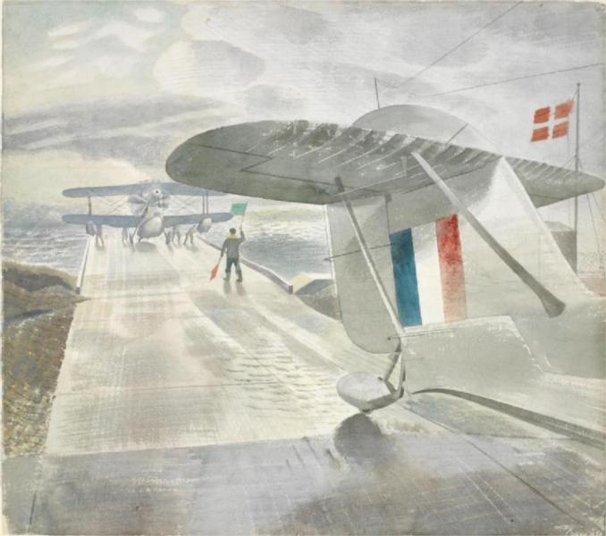 Walrus Aircraft on the Slipway, 1941 - Ерік Равіліус