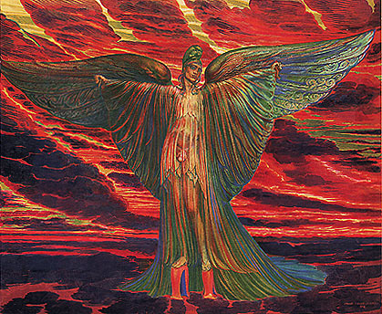 ICARUS ON COTHURNI (from the Lohengrin Cycle), 1978 - Ernst Fuchs