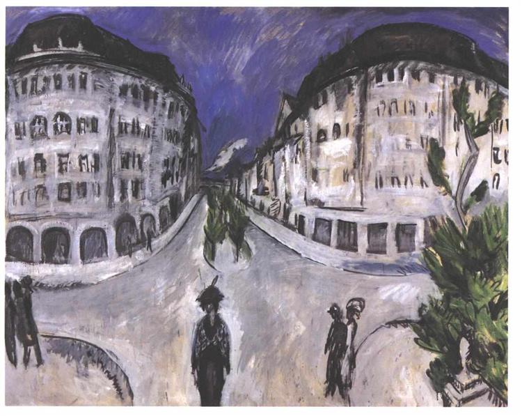 Street at Stadtpark, 1912 - 1913 - Ernst Ludwig Kirchner