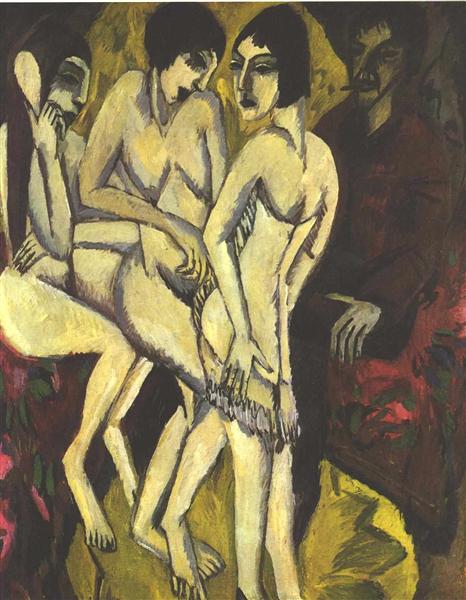 The Choice of Paris - Ernst Ludwig Kirchner