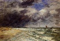 A Squall from Northwest - Eugene Boudin