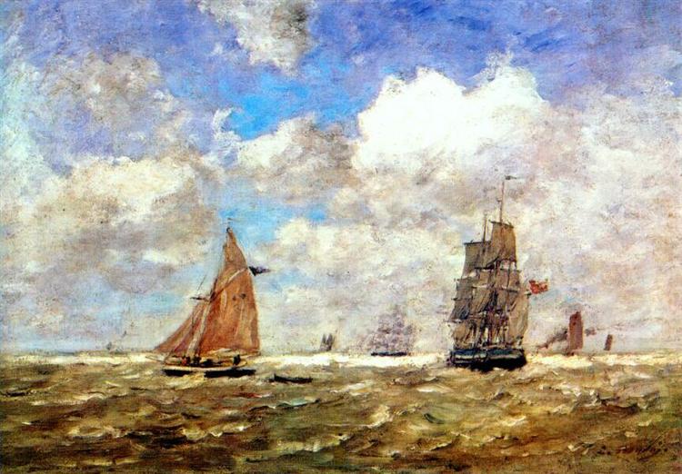 High seas, c.1875 - Eugène Boudin