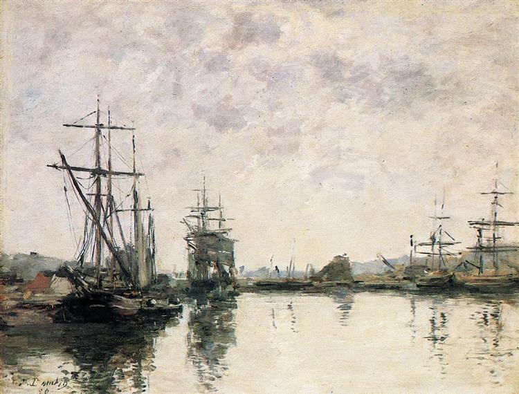 The Basin at Deauville, 1890 - Eugene Boudin