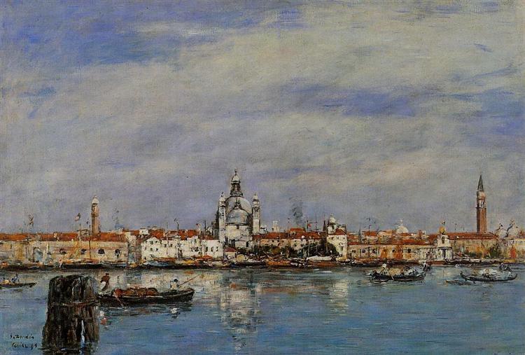 The Giudecca from The Zatteri, Venice - Eugène Boudin