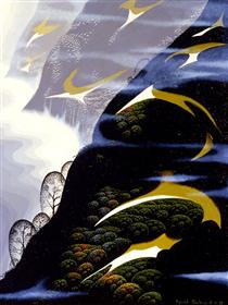 Copy of Sea mist and Pastures - Eyvind Earle