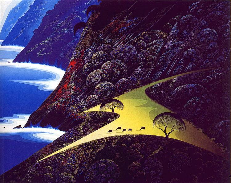 Pastures by the Sea - Eyvind Earle