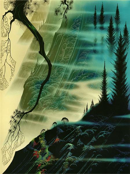 Sea Cliffs and Redwoods, 1992 - Eyvind Earle