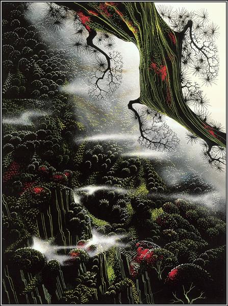 Wisps of Fog and Branch, 1996 - Eyvind Earle