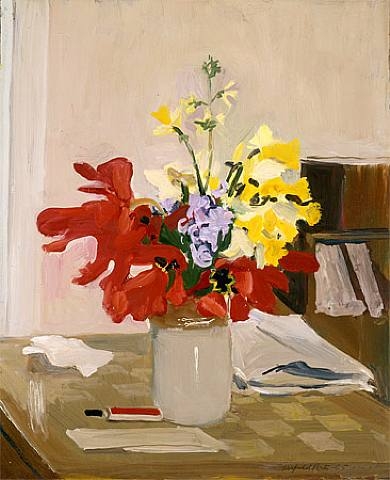 Anemone and Daffodil, 1965 - Fairfield Porter