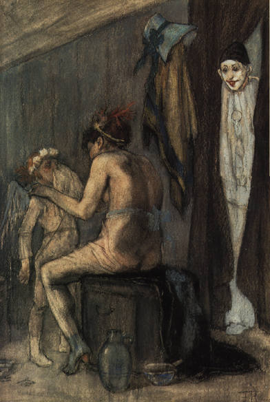 Venus and Cupid, 1881 - Фелисьен Ропс