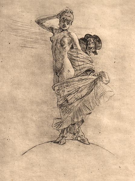 Prostitution and Madness Dominating the World - Felicien Rops