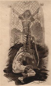 The Lover of Christ - Félicien Rops