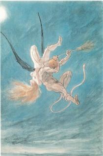 The Satanic. Removal - Félicien Rops