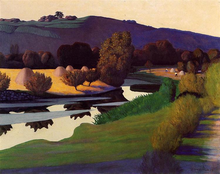 Evening on the Loire, 1923 - Фелікс Валлотон