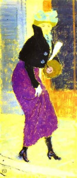 In The Street Woman with Muff, 1895 - Félix Vallotton