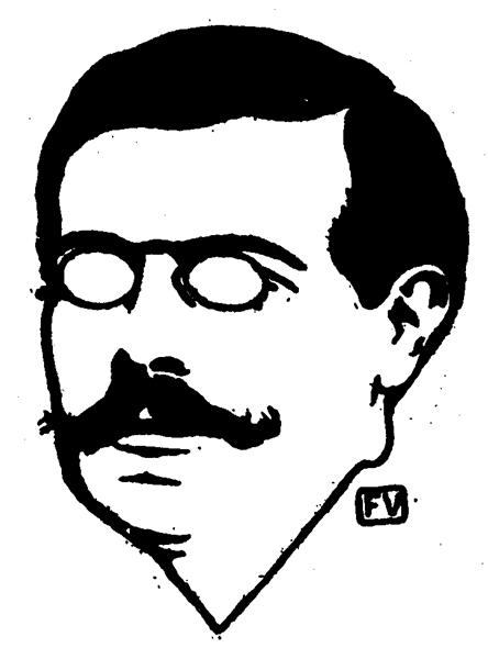 Portrait of American (French language) poet Stuart Merrill, 1898 - Félix Vallotton