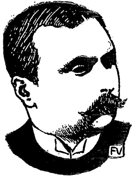 Portrait of Danish writer Peter Nansen, 1897 - Felix Vallotton
