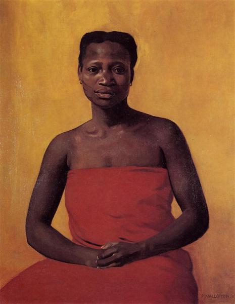 Seated Black Woman, Front View, 1911 - Фелікс Валлотон