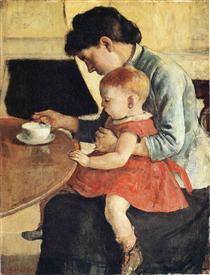 Mother and Child - Фердинанд Ходлер