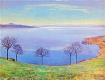 The Lake Geneva from Chexbres - Фердинанд Ходлер