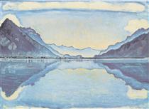 Thun with symmetric mirroring - Ferdinand Hodler