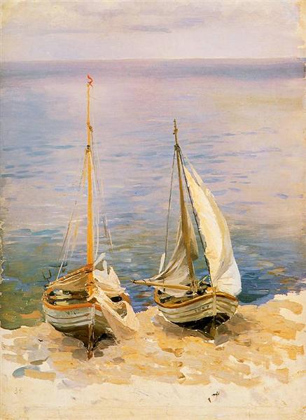 Dwie łodzie żaglowe, 1896 - Фердинанд Рущиц