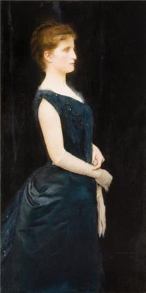 Portrait of Mrs Botte - Fernand Khnopff